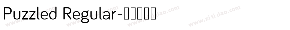 Puzzled Regular字体转换